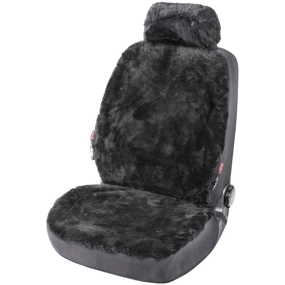 Coprisedili Auto Iva In Pelle D'agnello Nero Con Sistema Informatico Zipp - Foto 1