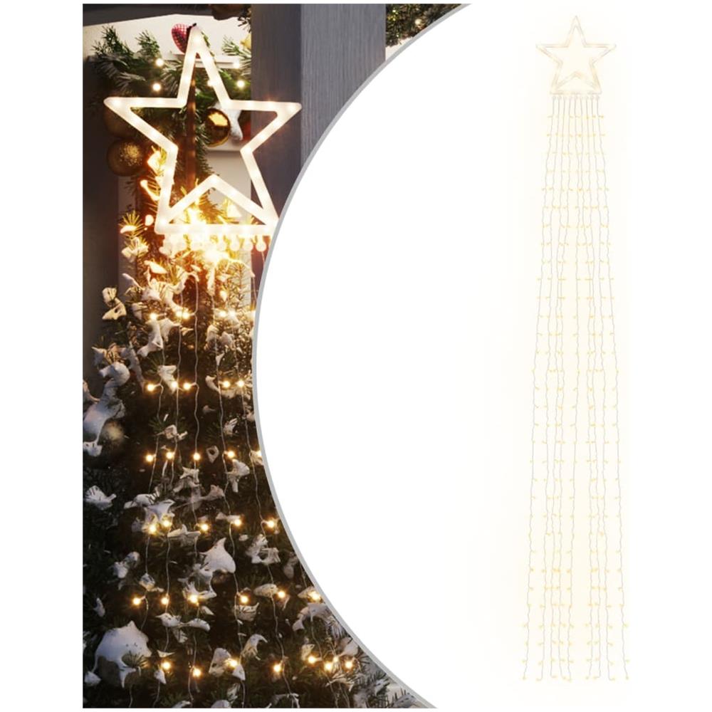 Illuminazione Per Albero Di Natale 320 Led Bianco Caldo 375 Cm - Foto 1