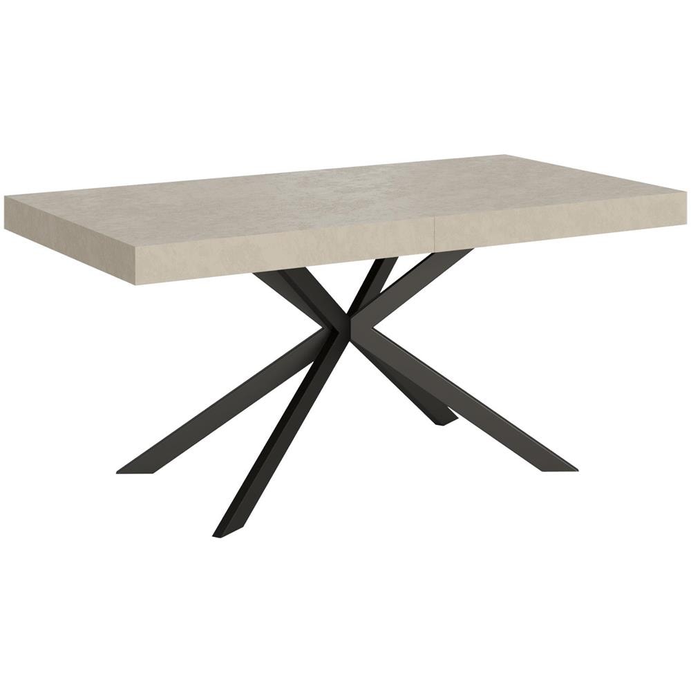Tavolo allungabile 90x180/440 cm Plaker cashmere gambe antracite - Foto 1