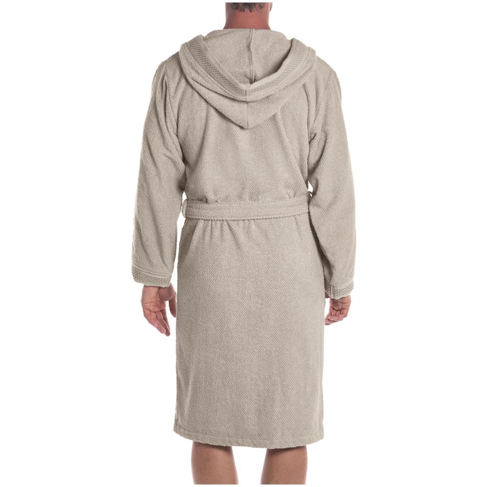 Accappatoio Con Cappuccio Spugnissima Gim In Cotone Colore Bianco Misura Ml - Foto 3