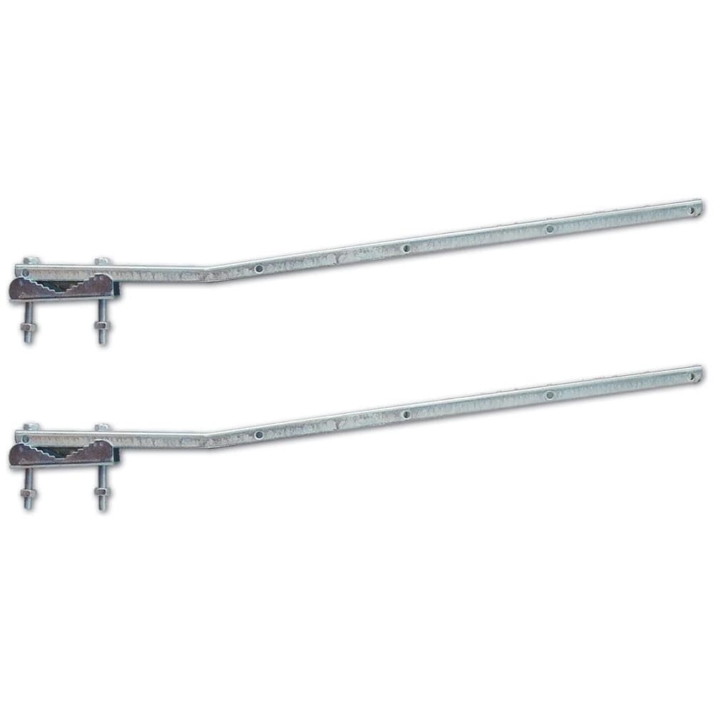 Bracci Stendibiancheria Per Balcone Fissi in acciaio zincato presso-piegato 60cm - Foto 2