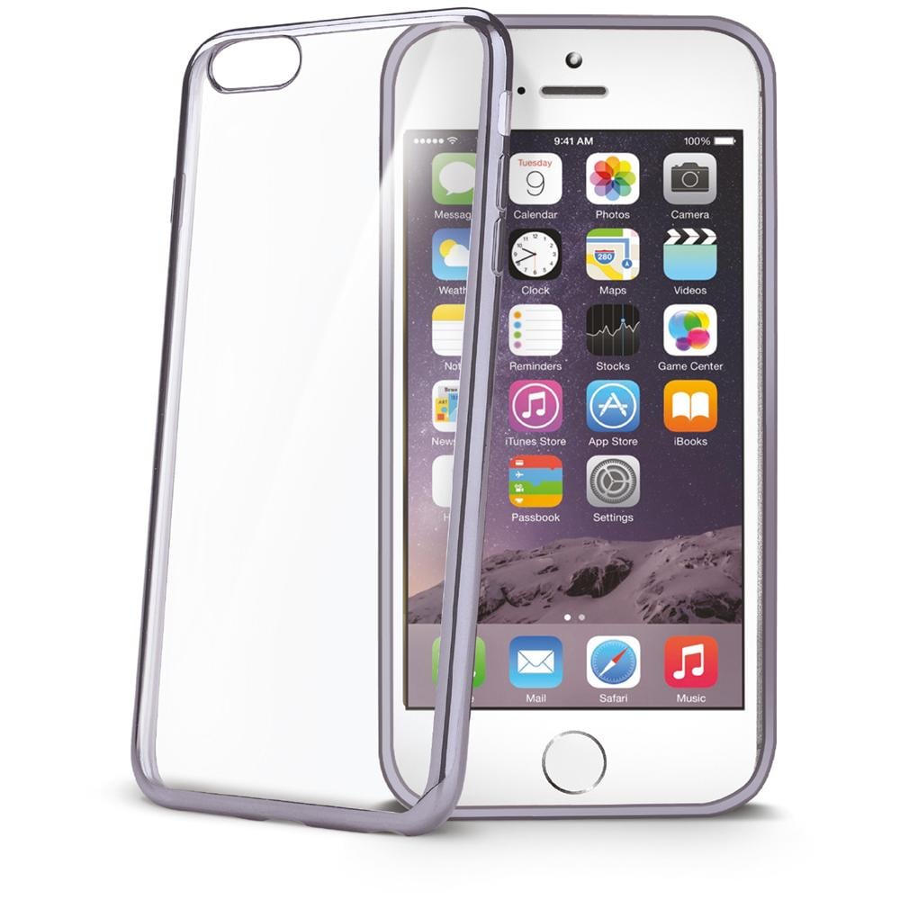 Cover Laser per iPhone 6/6S - Nero / Trasparente - Foto 1
