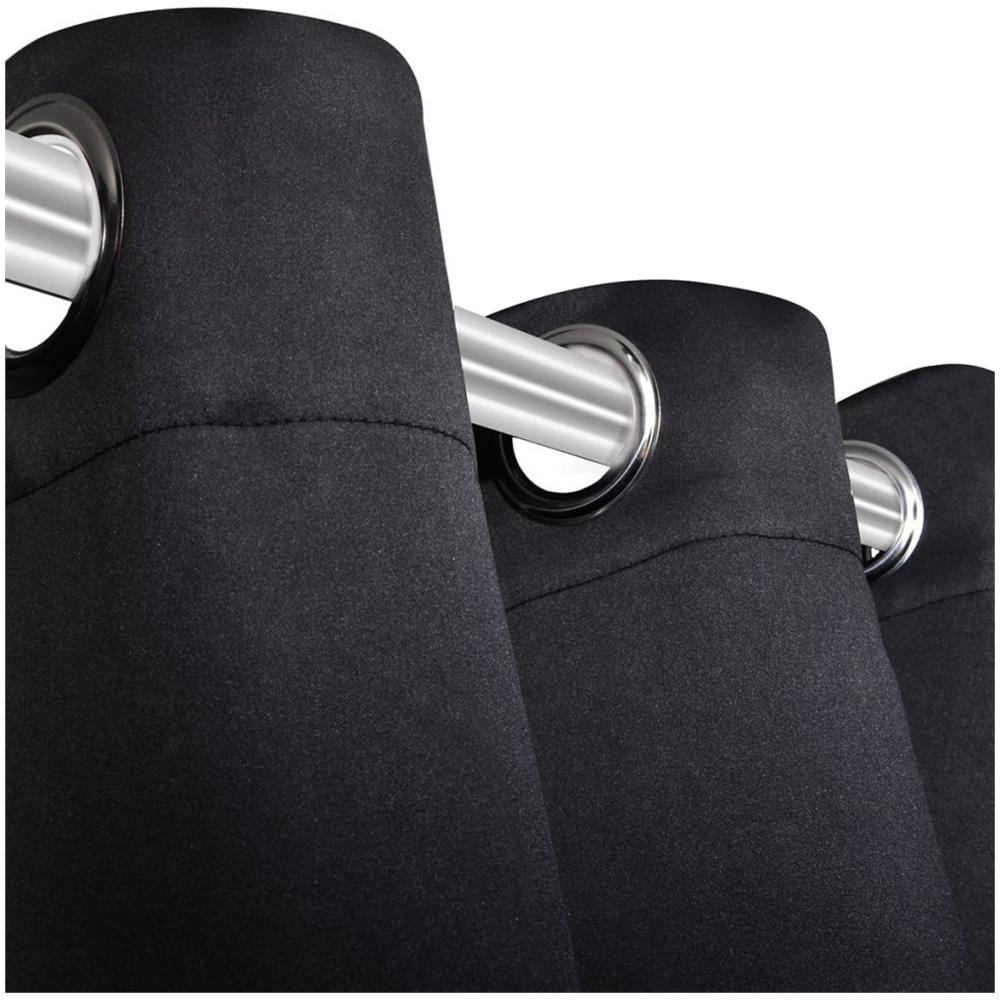 Tenda Termica Oscurante Foderata Nera Blackout 135 X 245 Cm 2 Pz - Foto 8