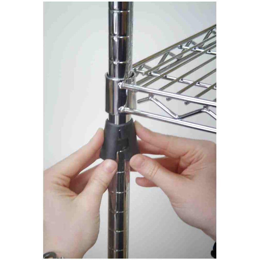 Scaffale Tre Ripiani Robusto Cm 60 X 90 X H. 90 Libreria Heavy In Acciaio Cromato Kit Archimede - Foto 2