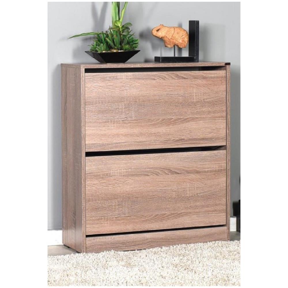 Scarpiera 2 Ante A Ribalta Colore Quercia 73x26xh. 84 Cm - Foto 2