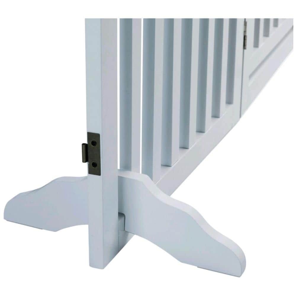 Cancelletto Per Cani 60-160 Cm Bianco 39363 - Foto 8