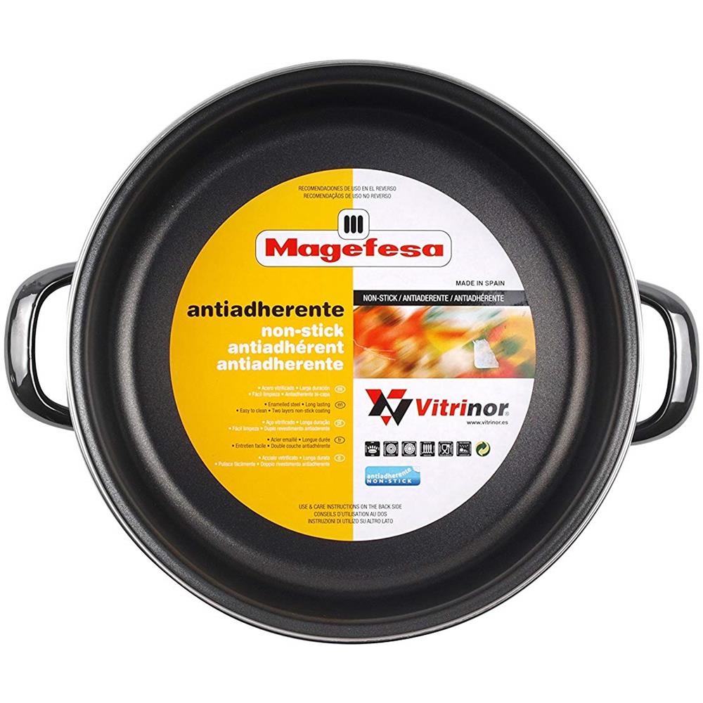 Megafesa Glass - Pentola Bassa, Diametro 24 Cm, Color Nero Crystal - Foto 1