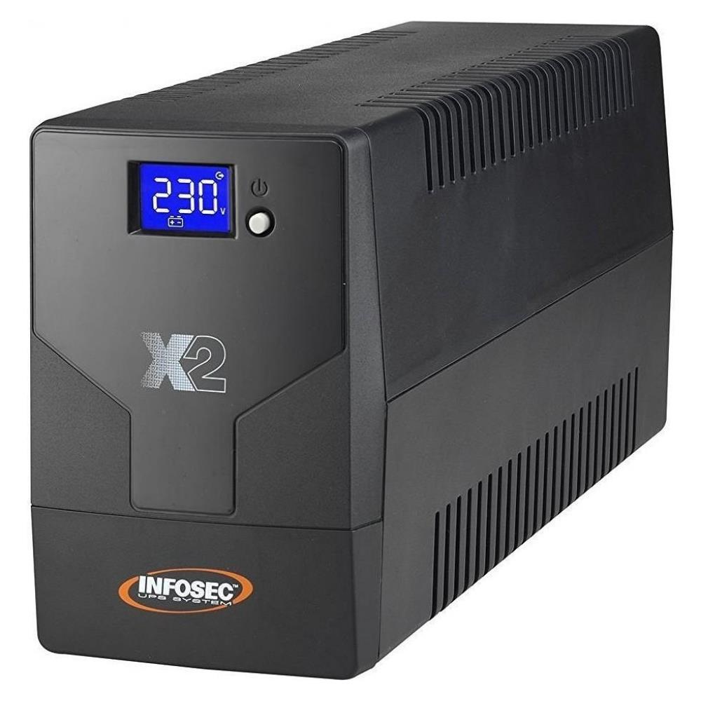 Gruppo di Continuità LCD Touch 1250VA Line Interactive con 4 prese IEC ICUX2LCD1250 - Foto 1