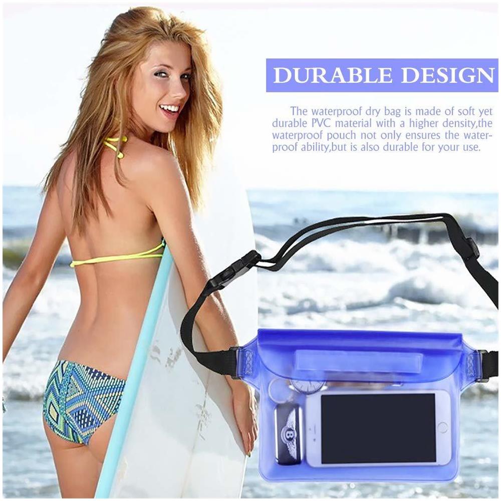 Marsupio / Porta Cellulare Impermeabile Regolabile Blu - Foto 2