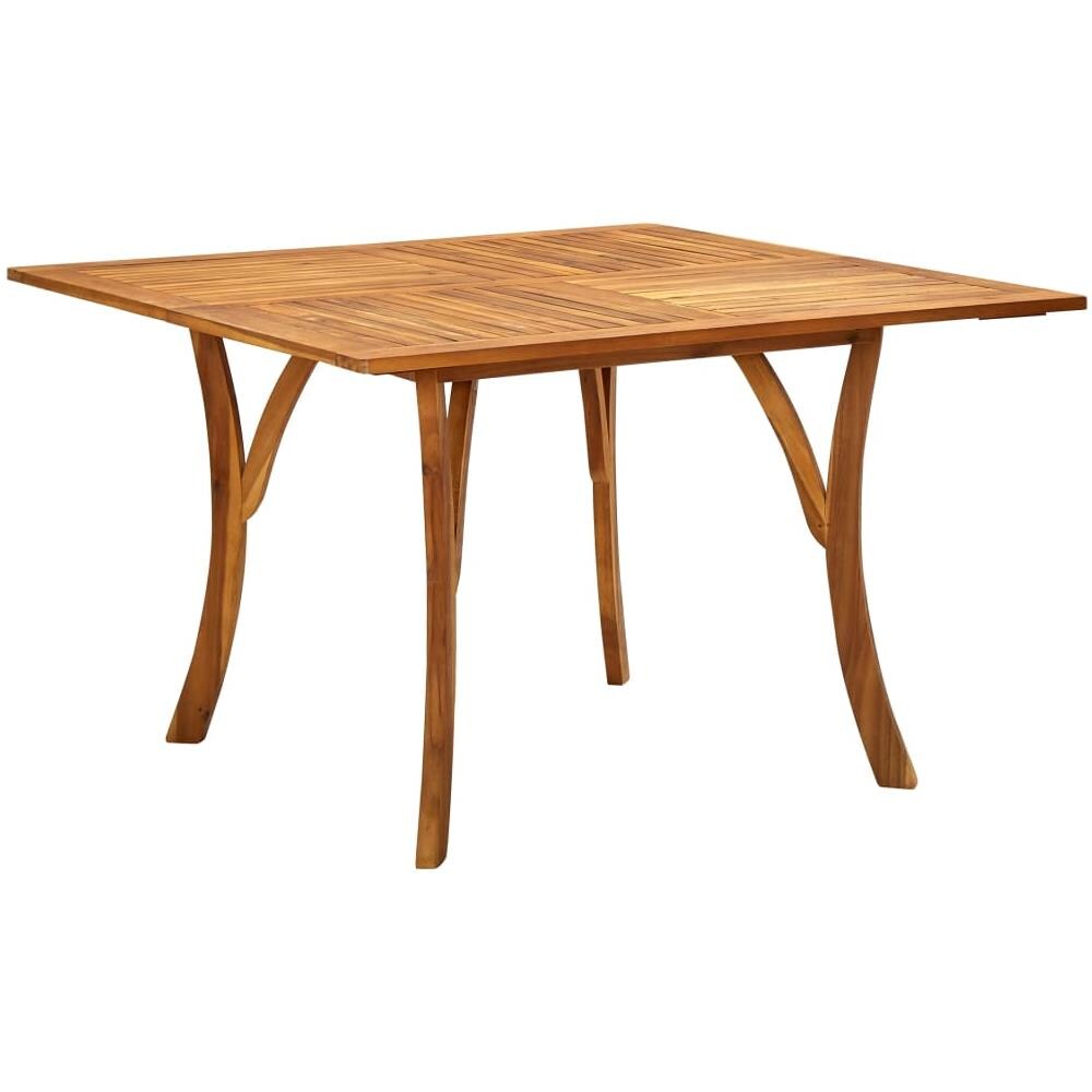 Tavolo da Giardino 120x120x75 cm in Legno Massello di Acacia - Foto 1
