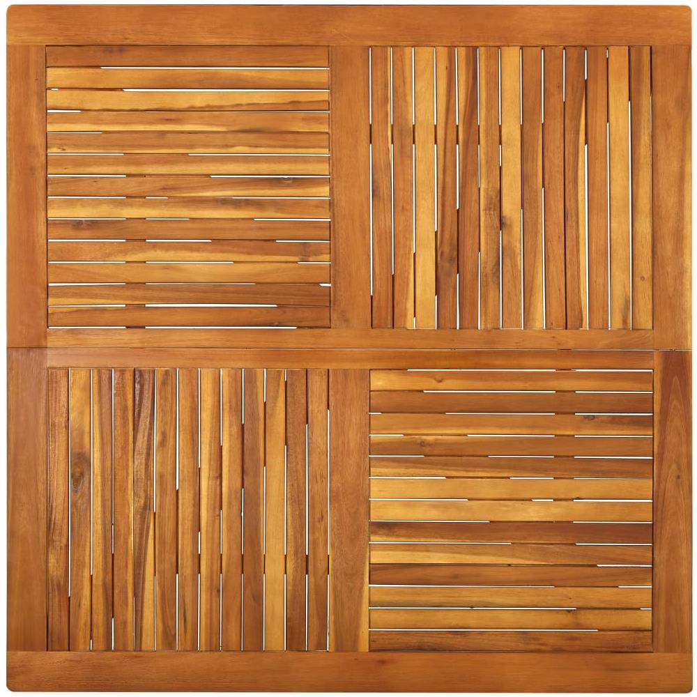 Tavolo da Giardino 120x120x75 cm in Legno Massello di Acacia - Foto 2