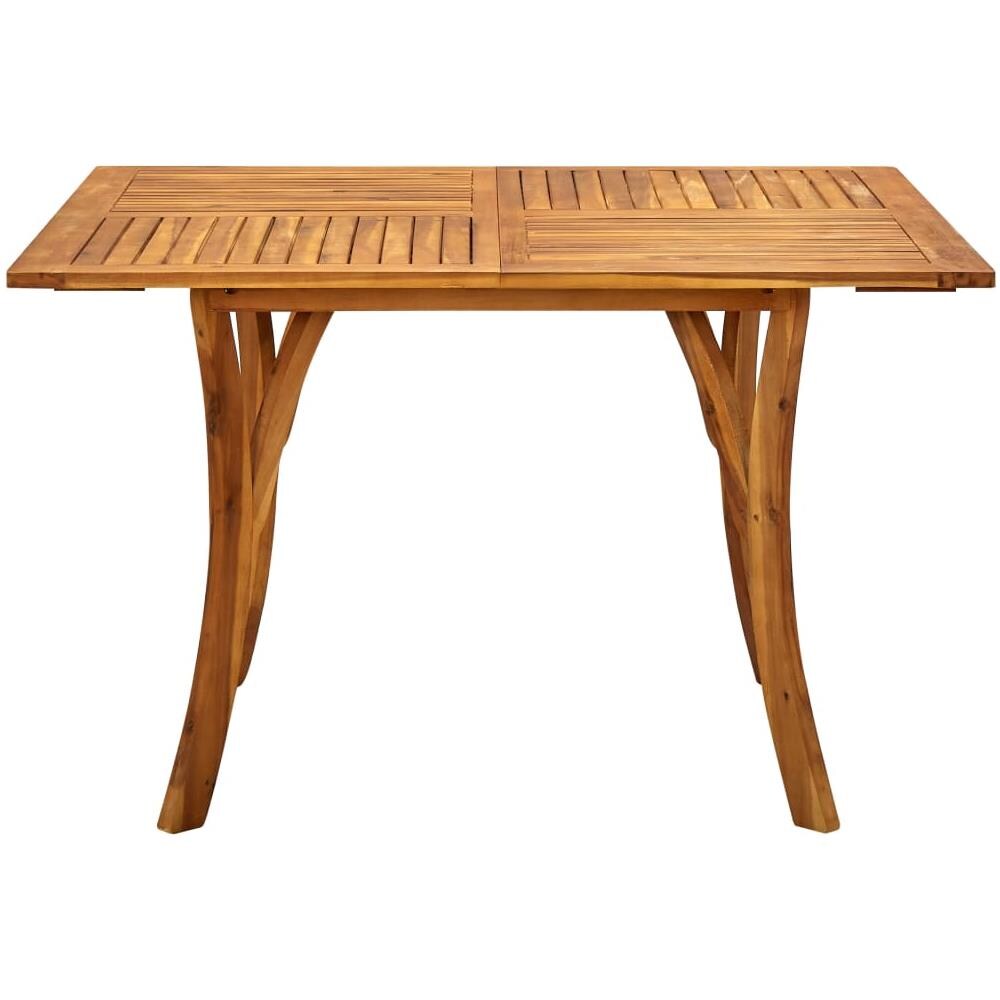 Tavolo da Giardino 120x120x75 cm in Legno Massello di Acacia - Foto 3