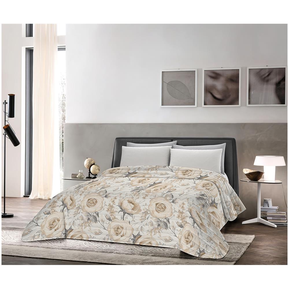 Trapuntino Mezza Stagione, Autunno - Primavera Matrimoniale 250x260 Cm Giulia Beige - Foto 1