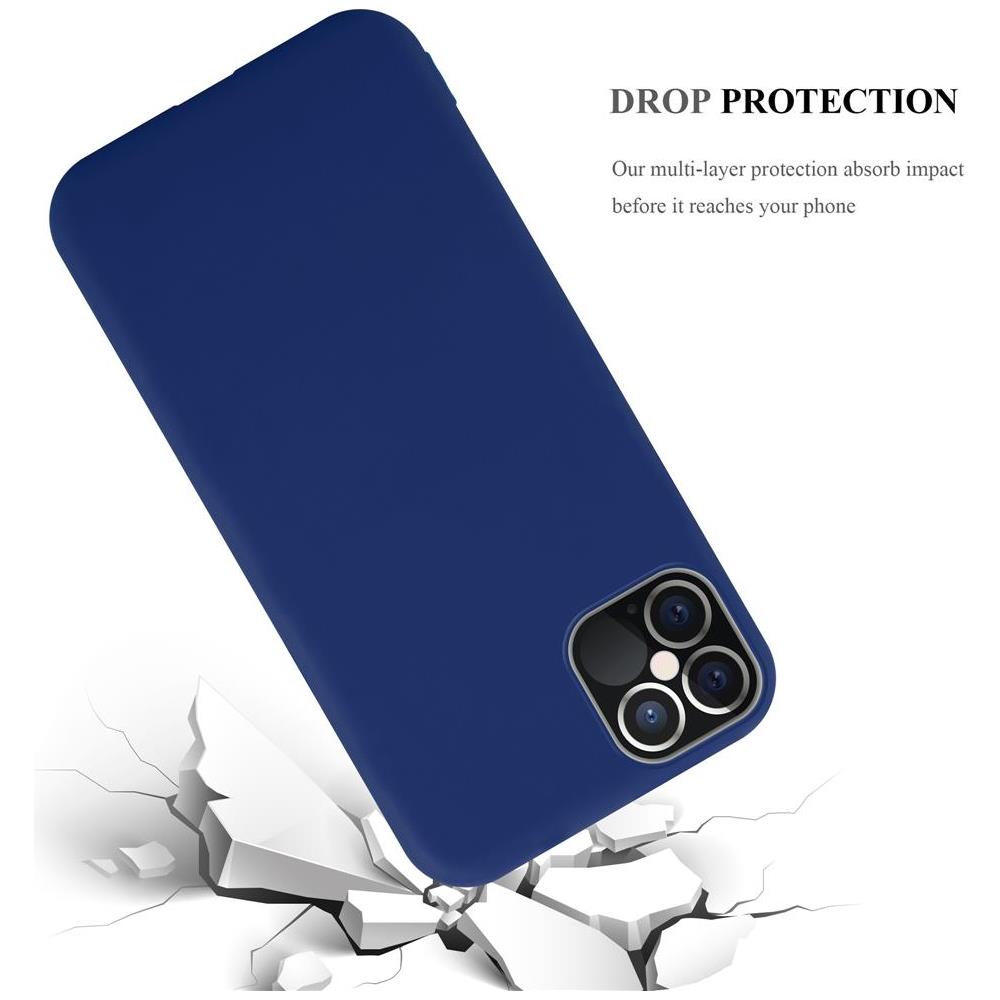 Custodia Compatibile Con Apple Iphone 12 / Iphone 12 Pro (6,1"" Zoll) In Candy Blu Scuro - Coperchio Protettivo In Silicone Tpu Flessibile - Foto 8