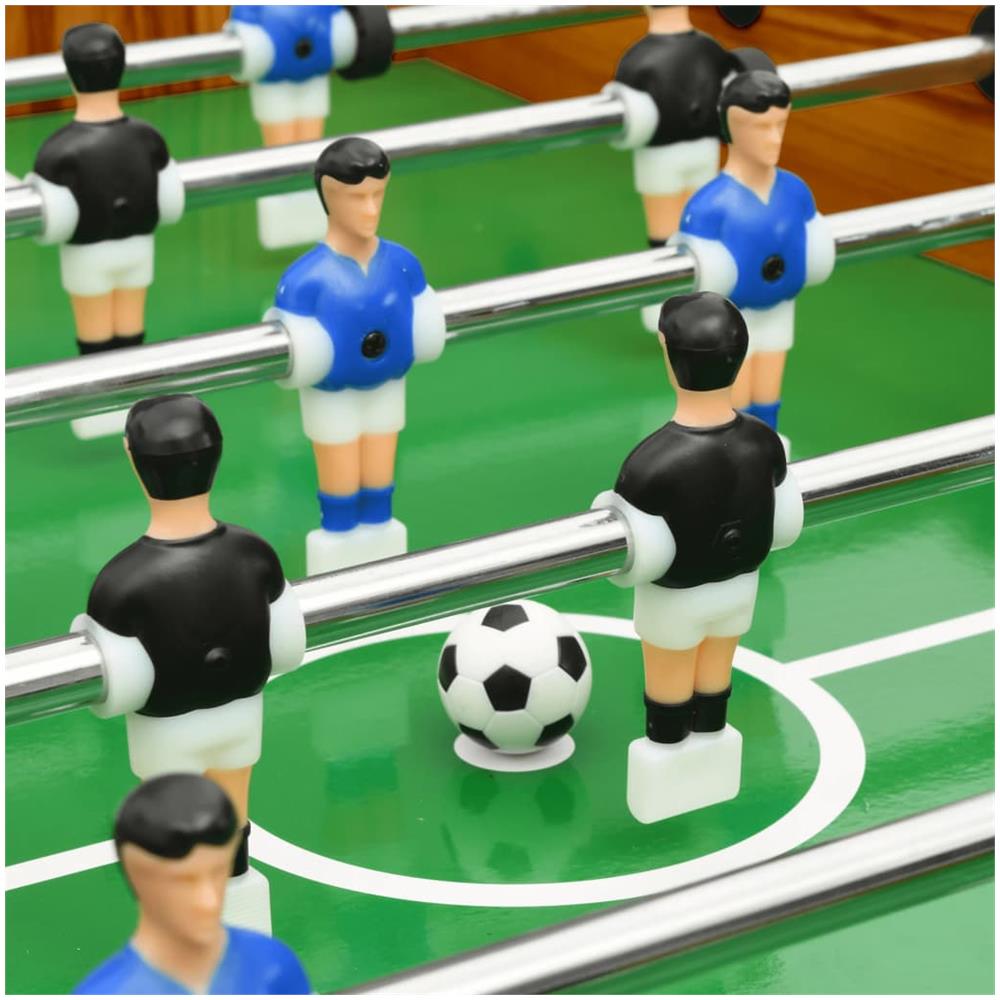 Calcio Balilla Pieghevole 121x61x80 Cm Marrone Chiaro - Foto 3