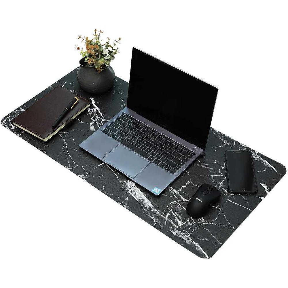 Carta Da Parati Desktop 89x44 Cm Pelle Pu Nero / Marmo - Foto 1