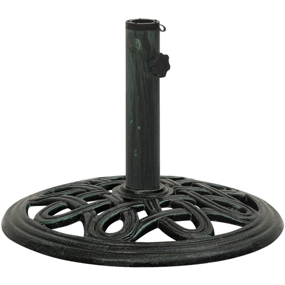 Base Per Ombrellone Verde 40x40x32 Cm In Ghisa - Foto 2