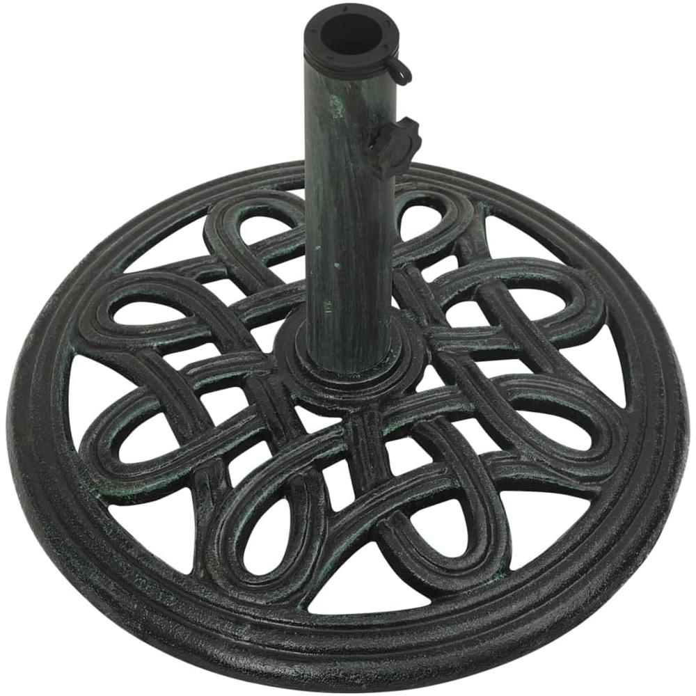 Base Per Ombrellone Verde 40x40x32 Cm In Ghisa - Foto 3