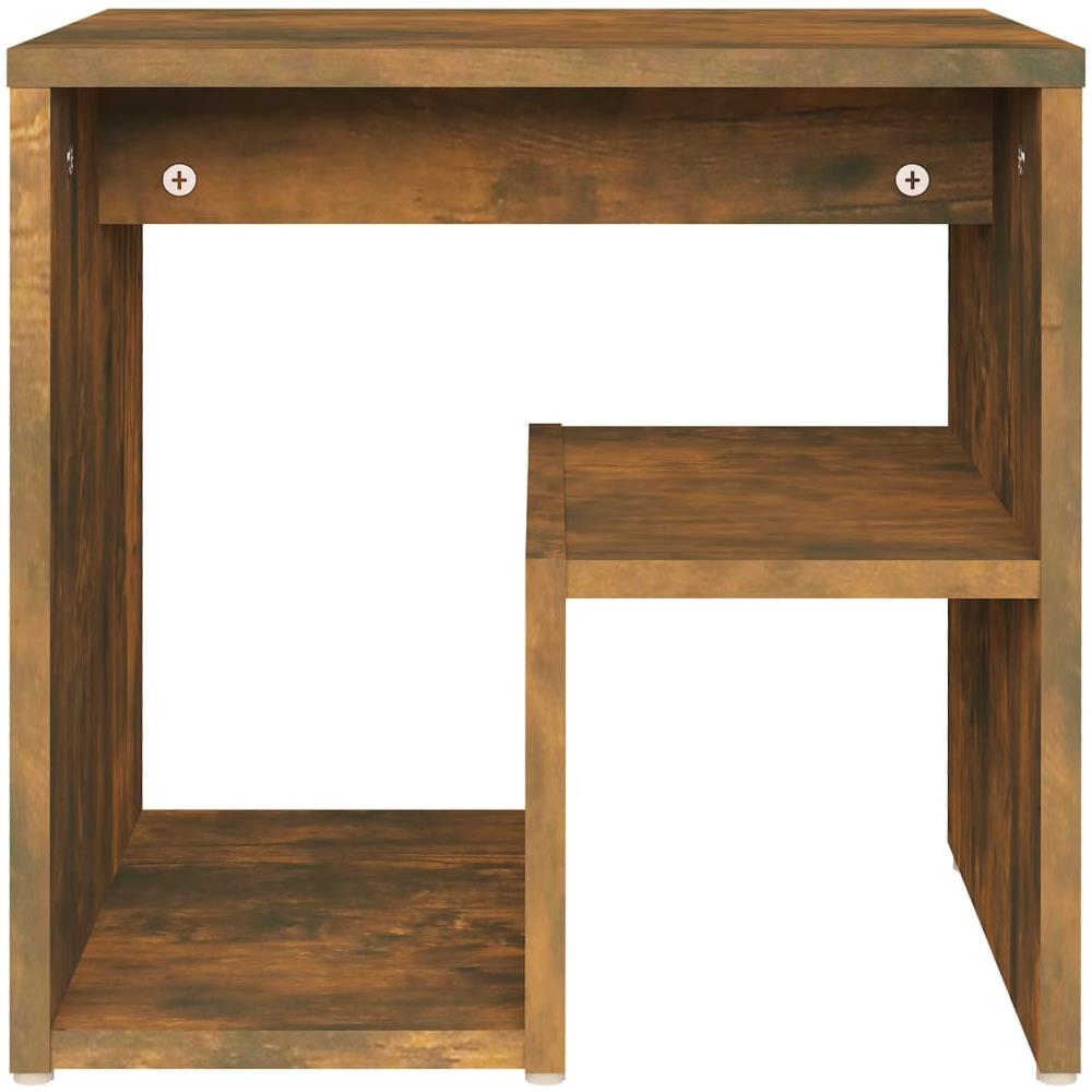 Comodino Rovere Fumo 40x30x40 Cm In Legno Multistrato - Foto 2