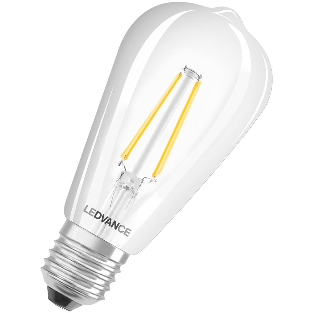 Lampada A Led Smart Ledvance Con Tecnologia Wifi, Presa E27, Dimmerabile, Bianco Caldo (2700 K), Sostituisce L'incandescenza Con 60 W, Smart + Wifi Filamento Edison Dimmable, 1-pack - Foto 1