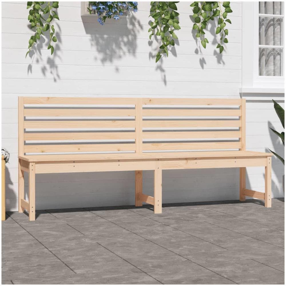 Panca da Giardino 201,5 cm in Legno Massello di Pino - Foto 3
