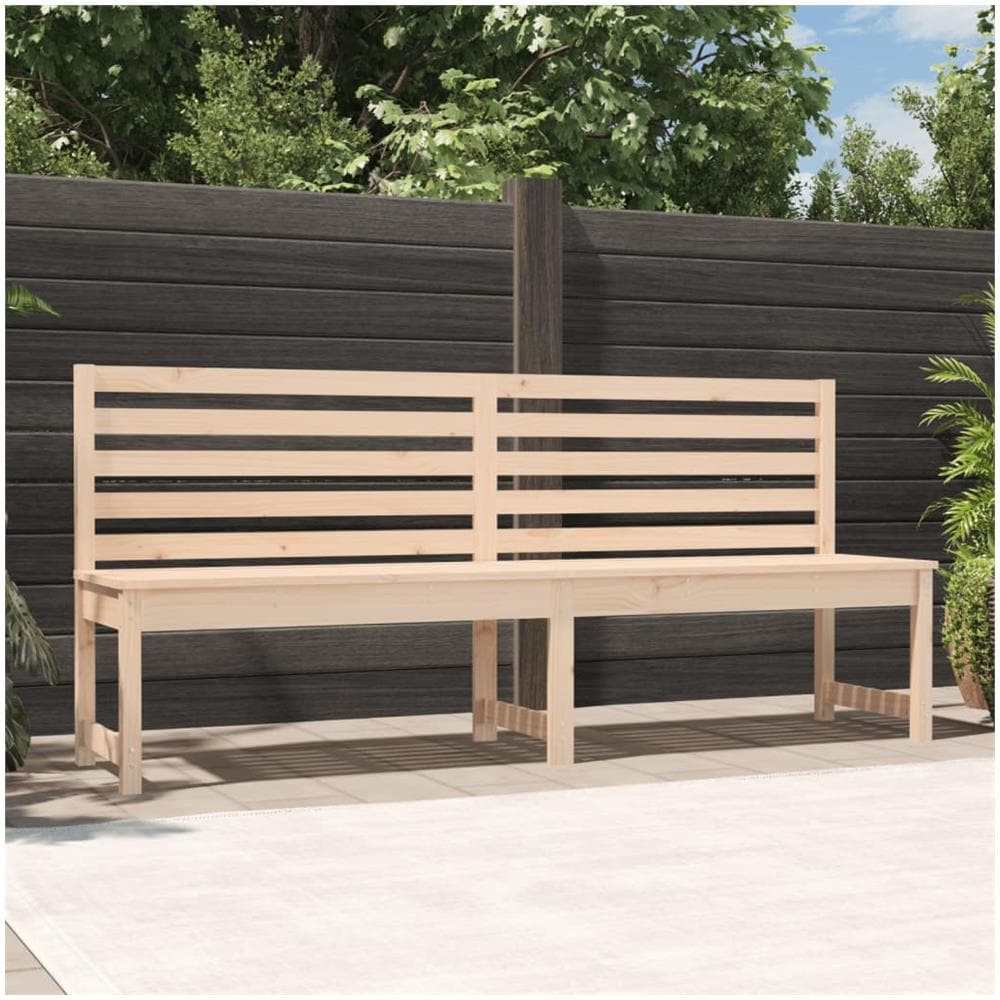 Panca da Giardino 201,5 cm in Legno Massello di Pino - Foto 1