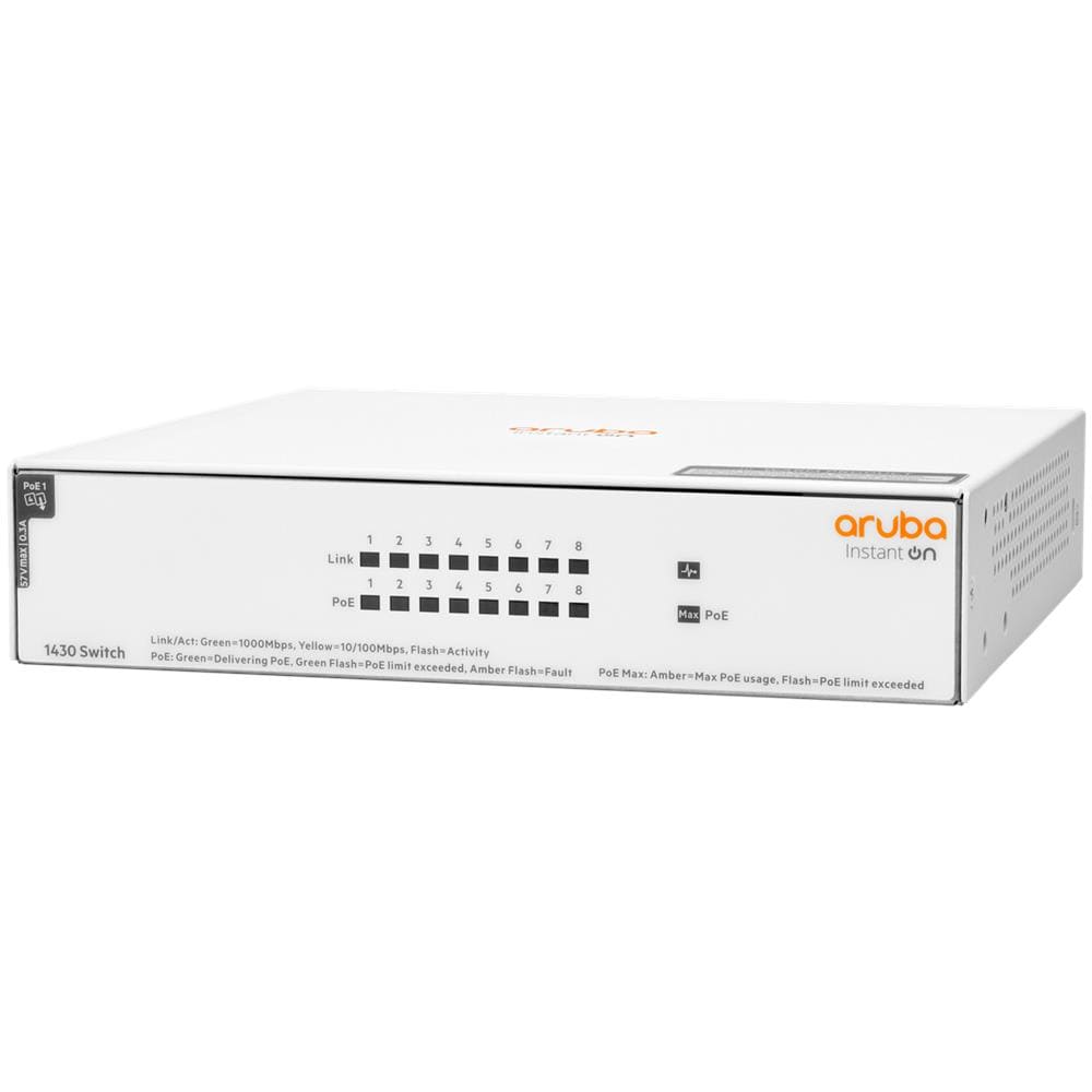 Instant On 1430 8G Class4 PoE 64W Non gestito L2 Gigabit Ethernet (10/100/1000) Supporto Power over Ethernet (PoE) Bianco - Foto 2