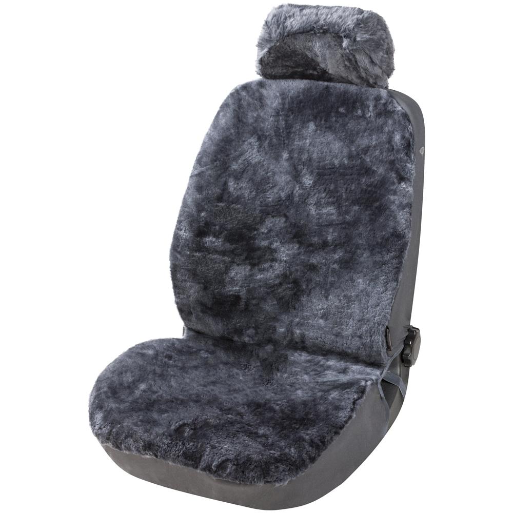 Coprisedili Auto Iva In Pelle Di Agnello Antracite Con Sistema Informatico Zipp - Foto 1