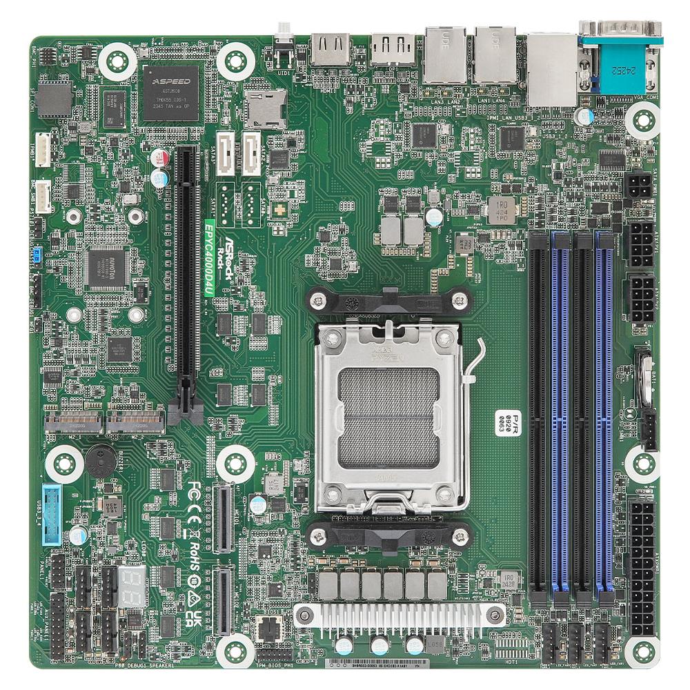 Scheda Madre EPYC4000D4U Socket AMD AM5 Chipset KNOLL3 X300 Micro-ATX - Foto 1