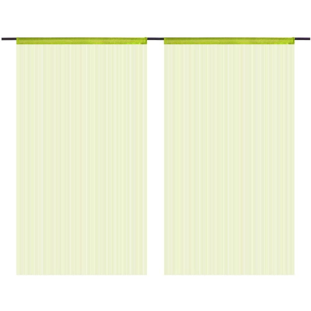 2 Pz Tende A Fili 100x250 Cm Verdi - Foto 1