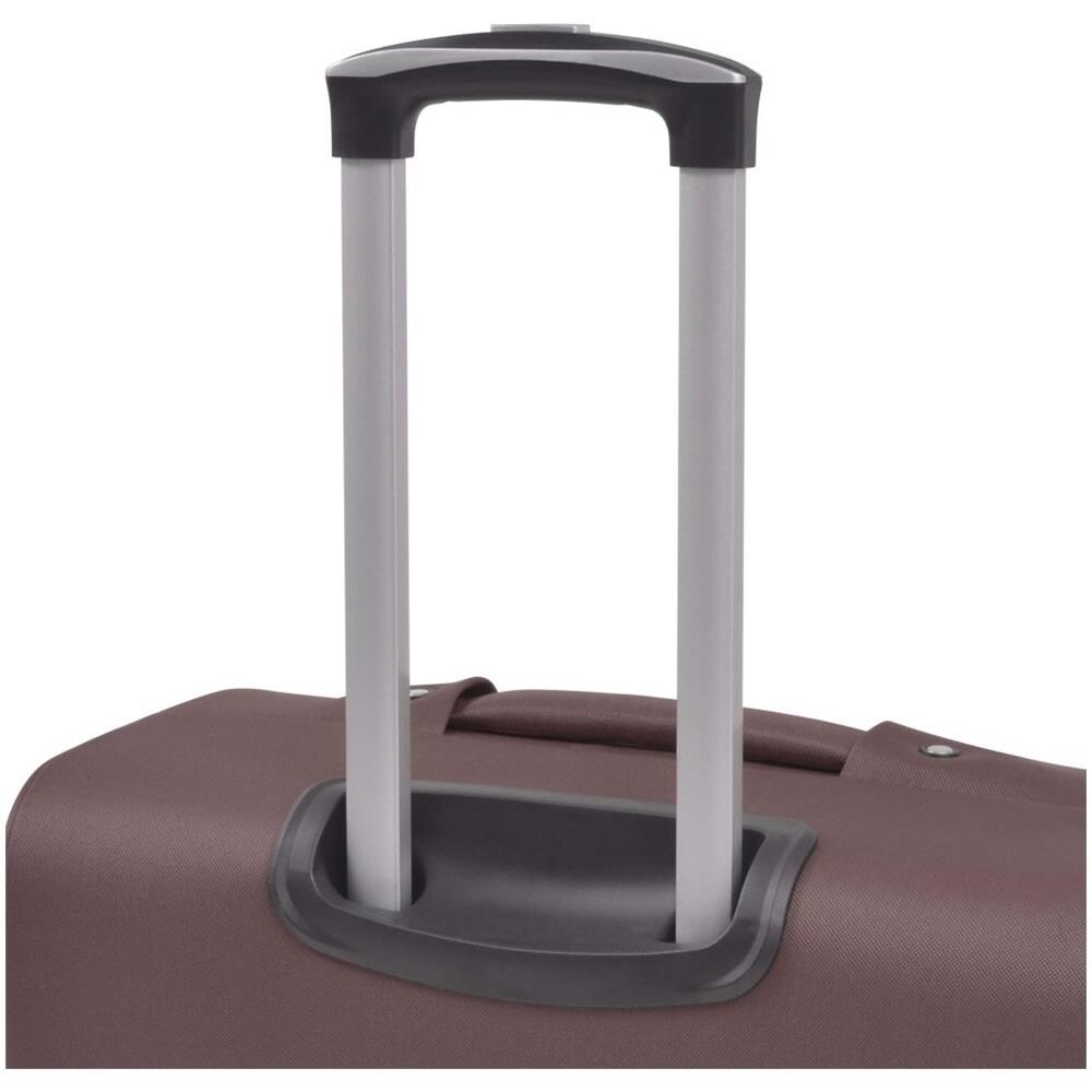 3 Pz Set Di Valigie Trolley Morbide Color Caffè - Foto 7