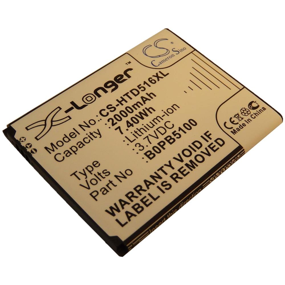 Li-ioni Batteria 2000mah (3.7v) Per Cellulare Smartphone Htc Desire 516c, 516t, 516w, D316, D316d, D516d, D516t, D516w Come B0pb5100, 5360570 - Foto 1