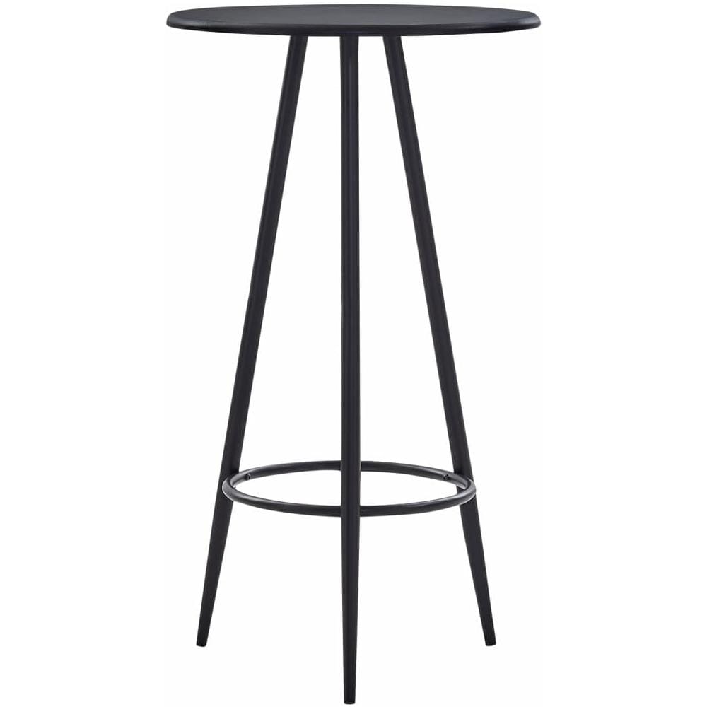Tavolo Da Bar Nero 60x107,5 Cm In Mdf - Foto 1