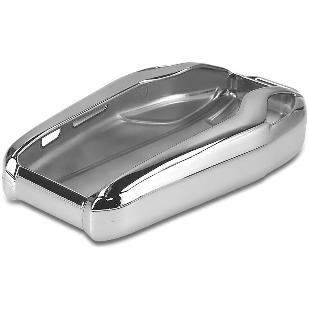 Copritastiera Dellautomobile Per Bmw - Copertura Fob Tpu Silicone Chiave Di Protezione Per Bmw Display Car Key - Argento High Gloss - Foto 1