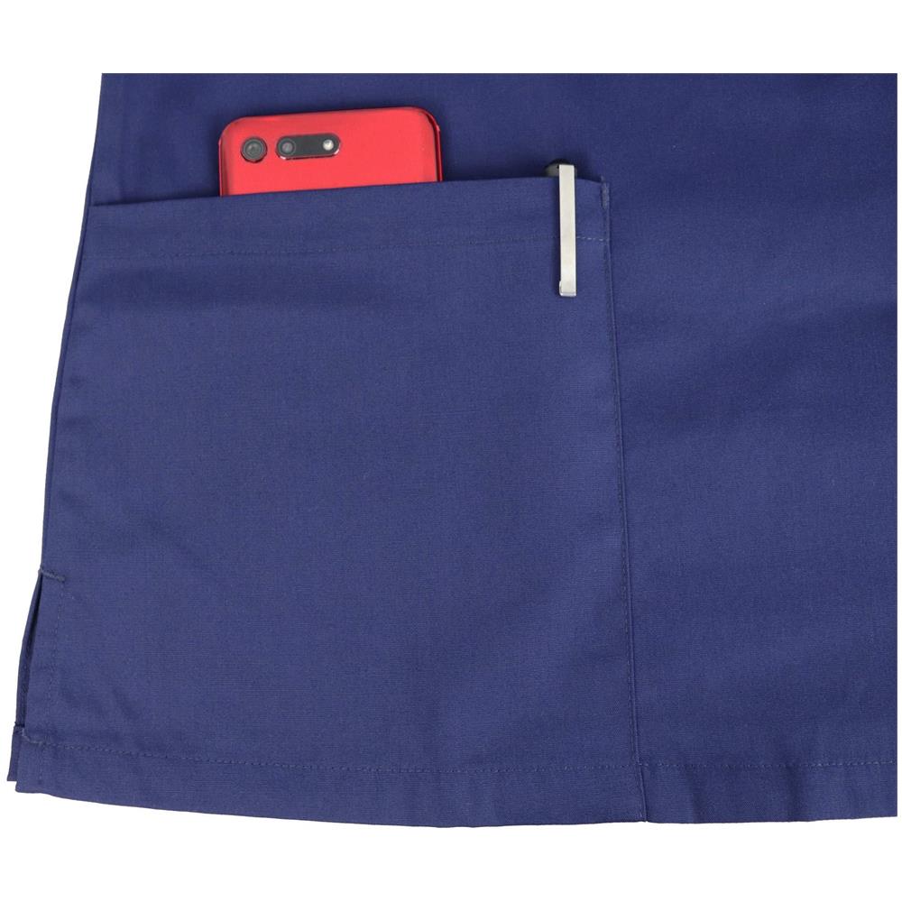 e Donne Scrub Top Medici V-collo 3 Pocket Scrub Top Ospedale Workwear (navy Xl) - Foto 4