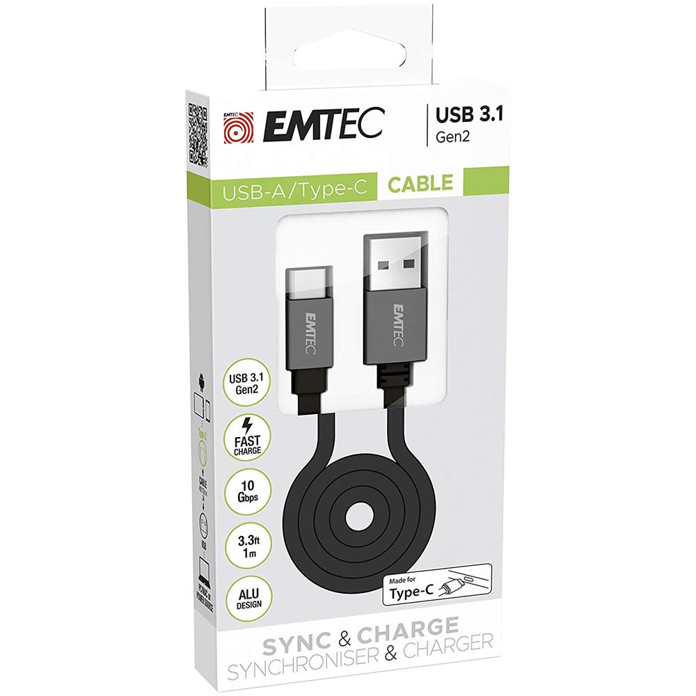 Cavo USB T700C 1,2 m USB A USB C Nero - Foto 3