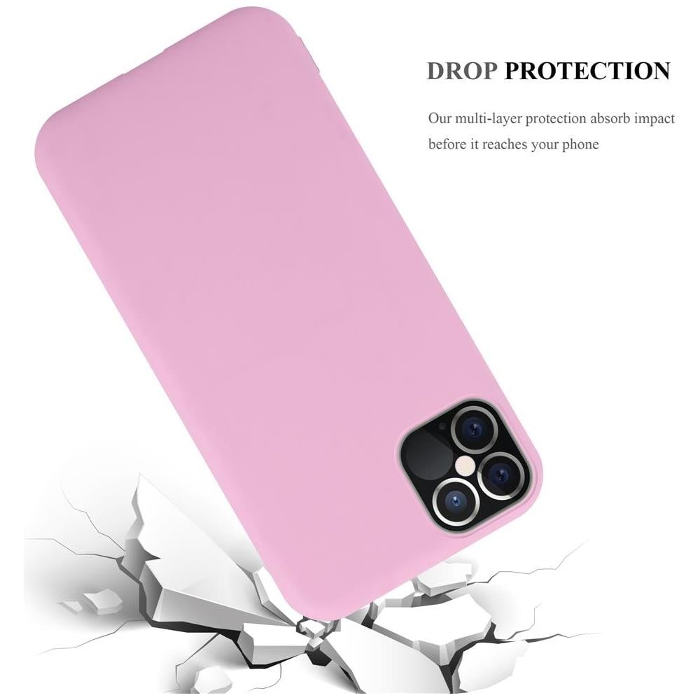 Custodia Compatibile Con Apple Iphone 12 / Iphone 12 Pro (6,1"" Zoll) In Candy Rosa - Coperchio Protettivo In Silicone Tpu Flessibile - Foto 8