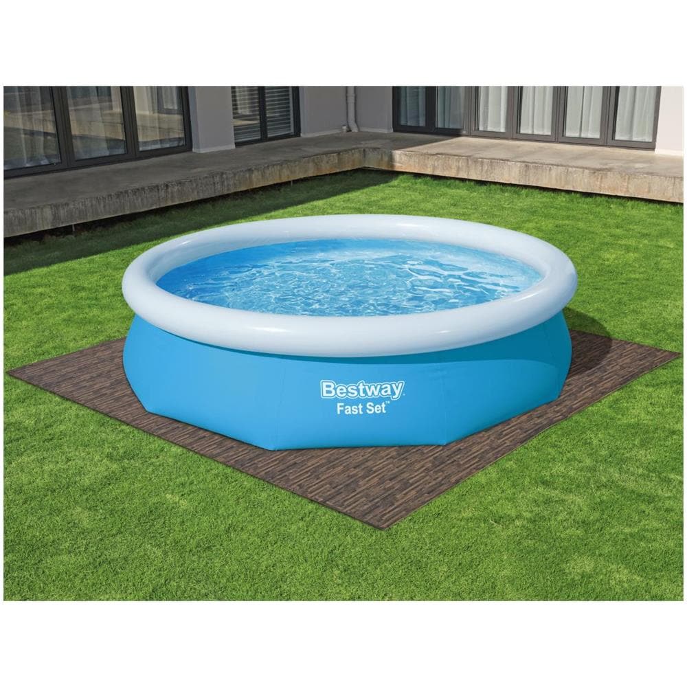 Tappetino Protettivo Effetto Legno Per Piscine E Spa 50 X 50 Cm - Lotto Di 12 - Odysa Di - Foto 1