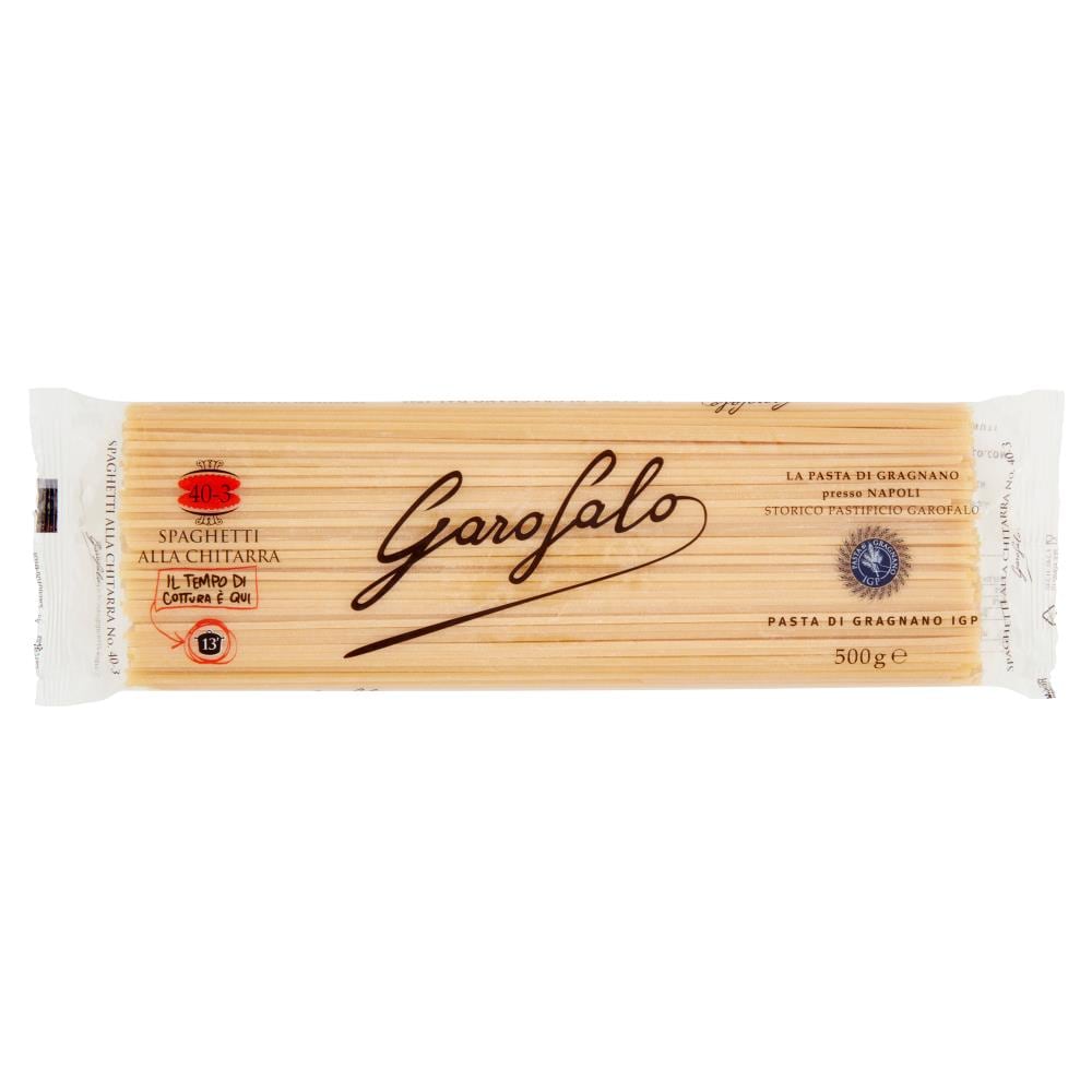 Pastificio Garofalo Spaghetti Alla Chitarra N40 Pasta Trafilata Al Bronzo 500 Gr - Foto 1