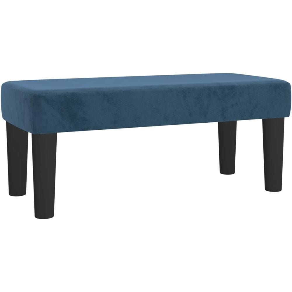 Panca Blu Scuro 70x30x30 Cm In Velluto - Foto 2