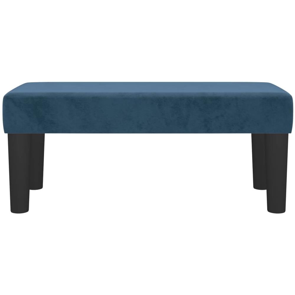 Panca Blu Scuro 70x30x30 Cm In Velluto - Foto 3