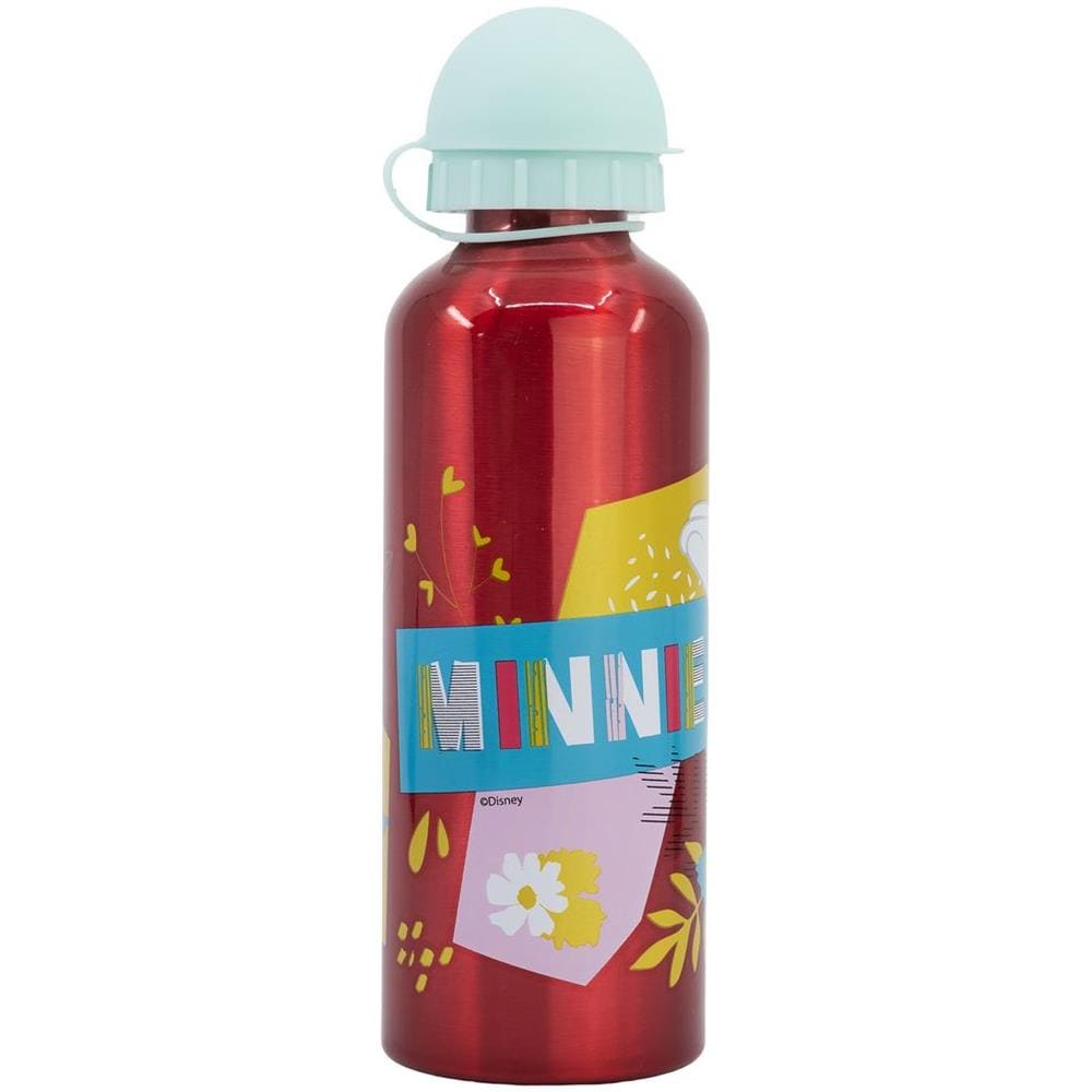 Disney Borraccia Rosa Per Bambine In Alluminio Minnie Topolina 530 Ml Con Beccuccio E Tappo Di Sicurezza - Foto 3
