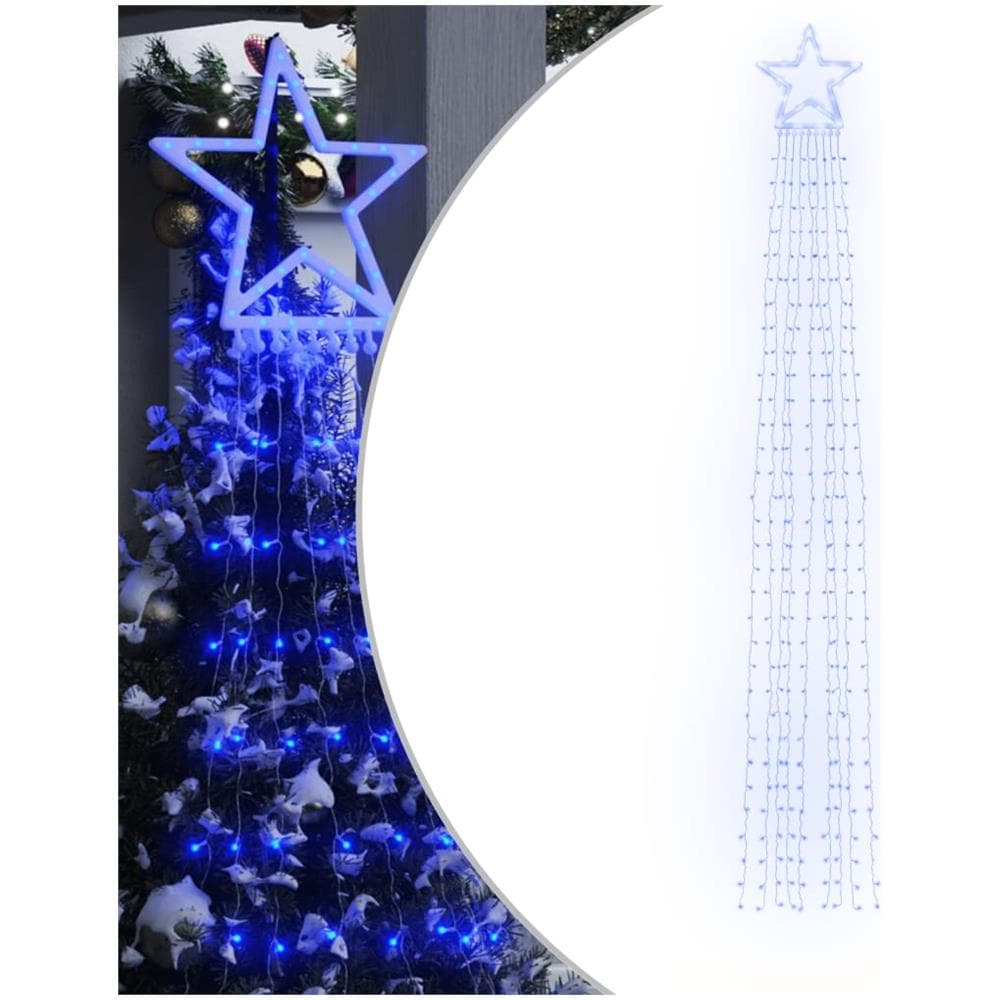 Illuminazione Per Albero Di Natale 320 Led Blu 375 Cm - Foto 1