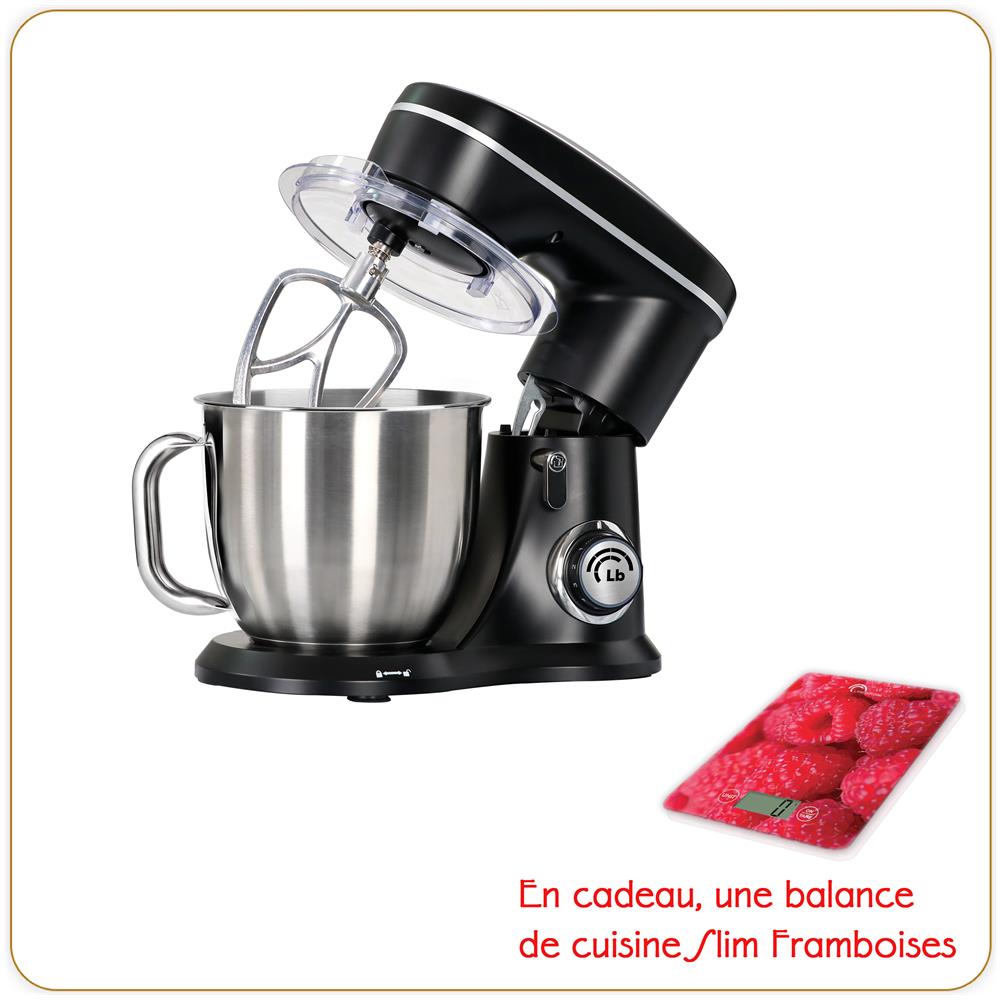 8574 sbattitore Sbattitore con base 1000 W Nero, Acciaio inossidabile - Foto 1