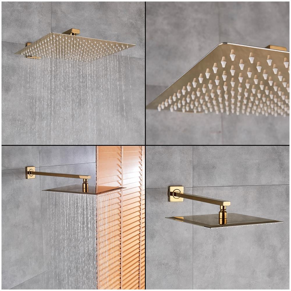 Set miscelatore doccia, Blackswan, tipo M60.5, modello oro lucido, misura 20 cm - Foto 4