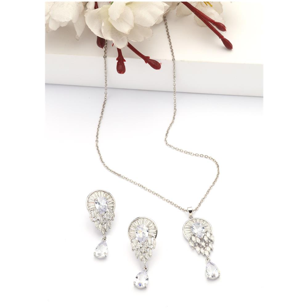 Set Orecchini a Goccia Luce Stellare e Collana - Foto 1