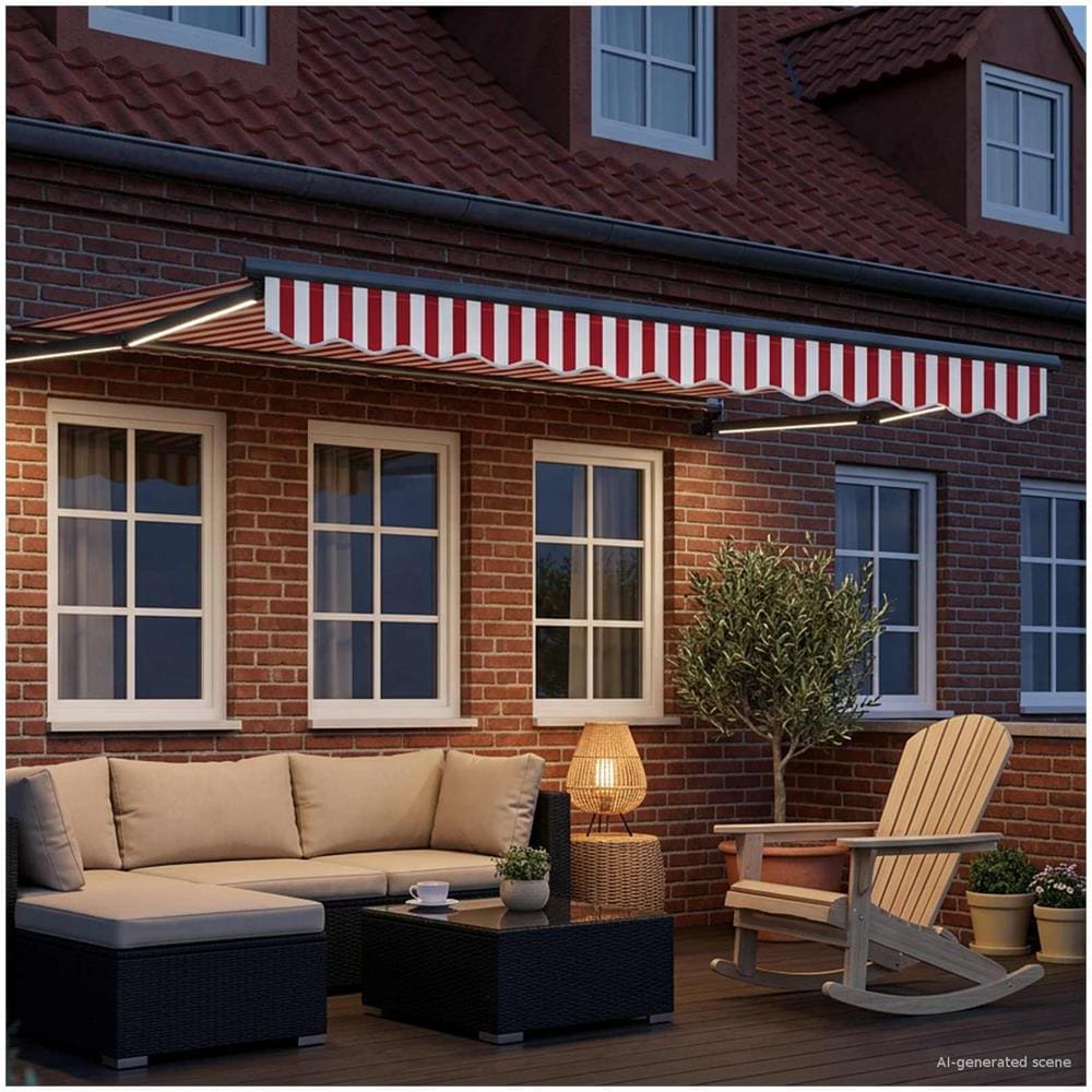 Tenda retrattile manuale con LED 2,5 x 2 m - Foto 2
