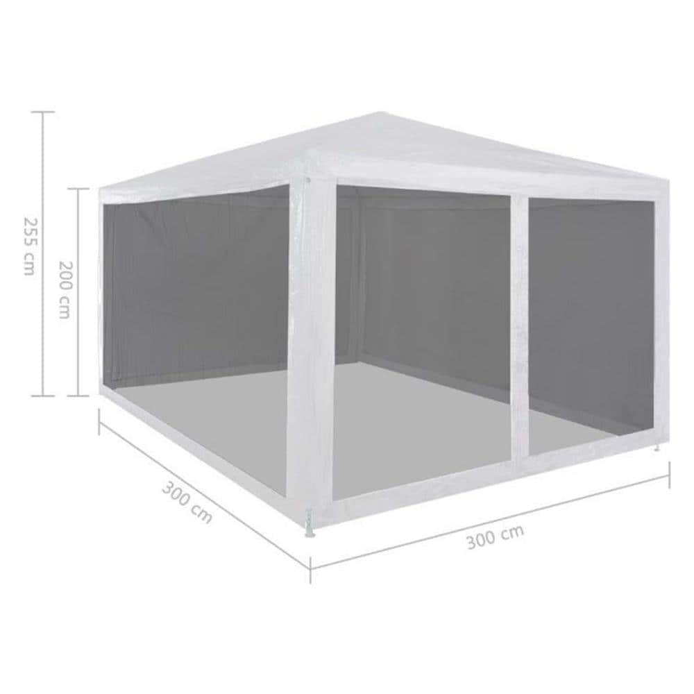 Tenda Pieghevole Per Feste Con 4 Pareti Laterali In Rete 3x3 M - Foto 6