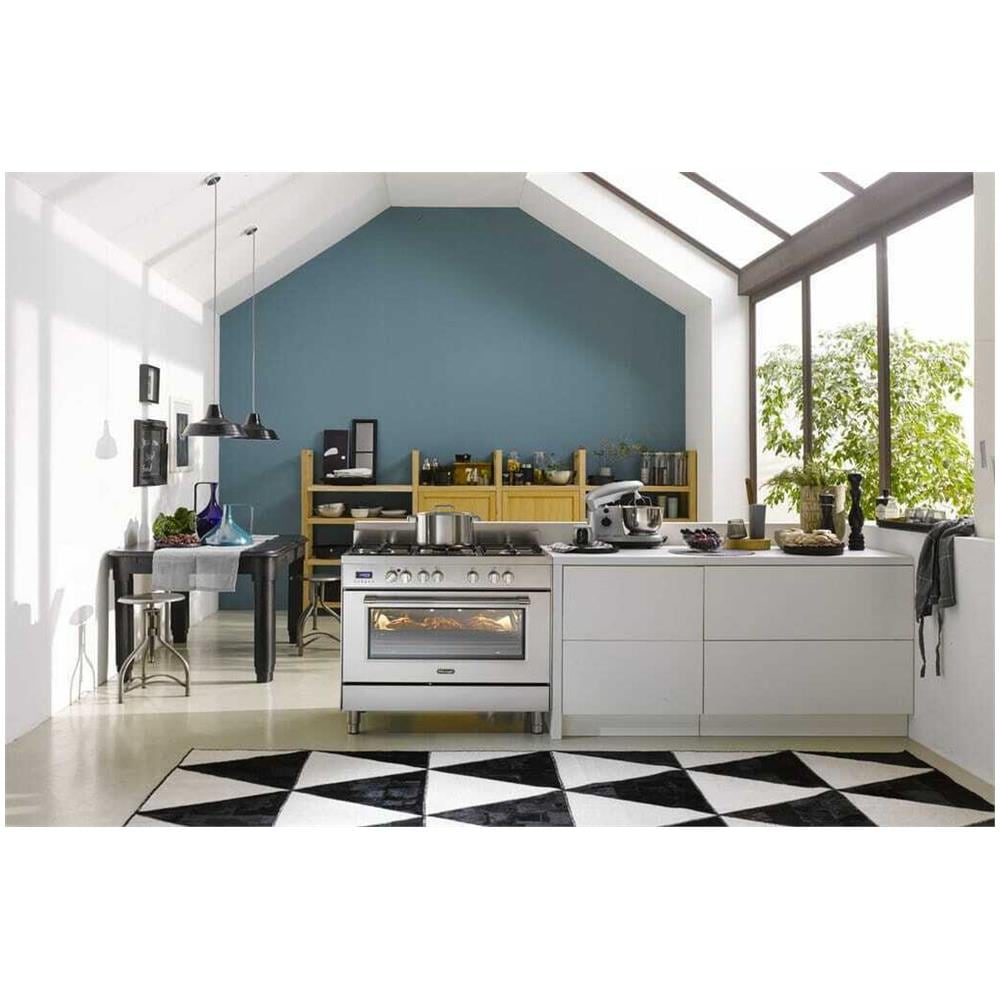 Cucina Elettrica PRO 96 MX ED 5 Fuochi a Gas Forno Elettrico Multifunzione Ventilato Classe A Dimensioni 90 x 60 cm Colore Inox  - Foto 9