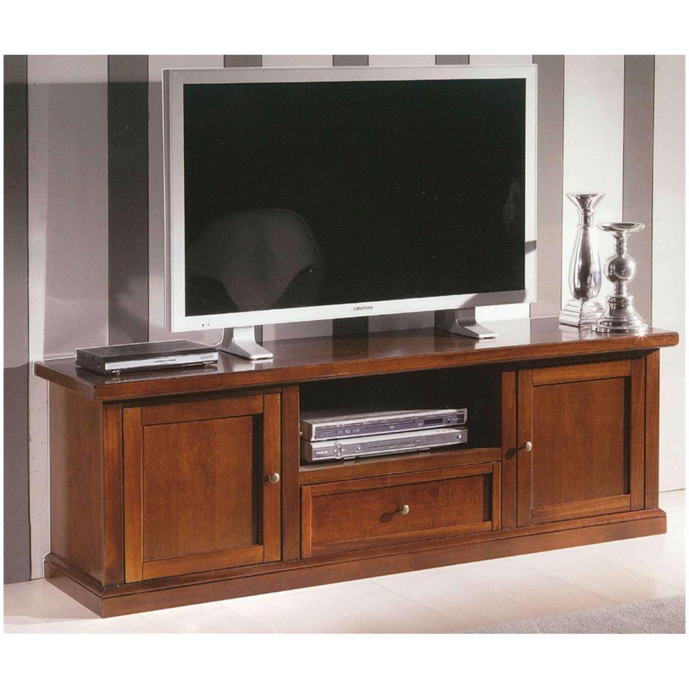 Clayton - Mobile Porta Tv In Legno Massello Cm 45 X 160 X 56 H - Foto 2